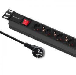 Listwa zasilajaca QOLTEC 54468 1U 16A PDU 6xSCHUKO 2m