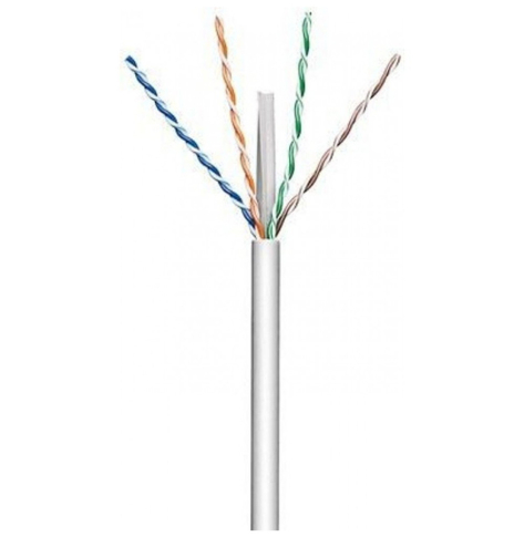 Kabel TECHLY skrętka Cat6a U/UTP drut miedź 305m szara