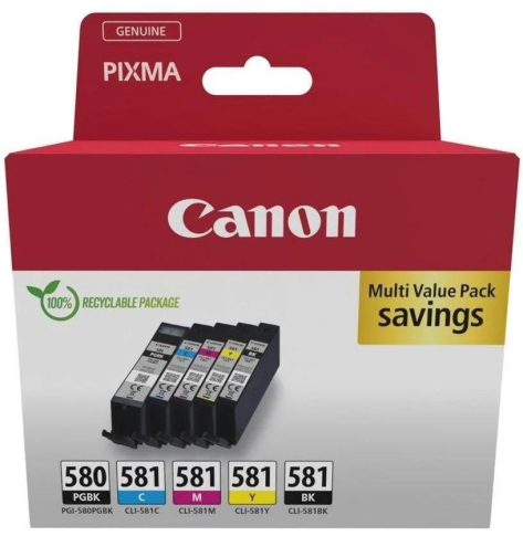 Tusz CANON PGI-580XL/CLI-581 PGBK/C/M/Y/BK MULTI Ink Cartridge