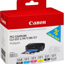 Tusz CANON PGI-550XL/CLI-551 BCMYB MULTI Ink Cartridge