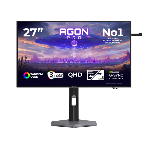 Monitor AOC AGON PRO AGP277QKDC 26.5 QHD W-OLED HDMI DisplayPort USB-C