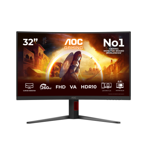Monitor AOC C32G4Z 31.5 Full HD VA 260Hz Curved