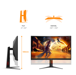 Monitor AOC CQ27G4Z2 27 QHD Fast VA 260Hz