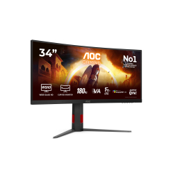 Monitor AOC CU34G4CA 34 WQHD Fast VA 180Hz Curved USB-C 90W