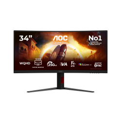 Monitor AOC Gaming CU34G4ZCA 34 UWQHD Fast VA 250Hz Curved