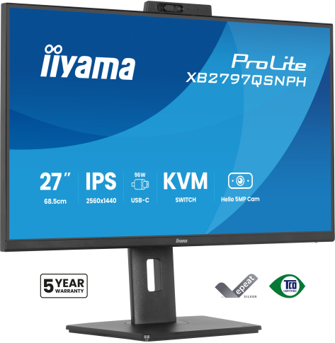 iiyama ProLite XB2797QSNPH-B1 27 QHD IPS 1ms USB-C Dock