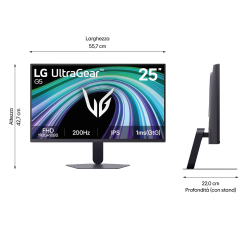 Monitor LG 25G523B-B 24.4 Full HD IPS 200Hz