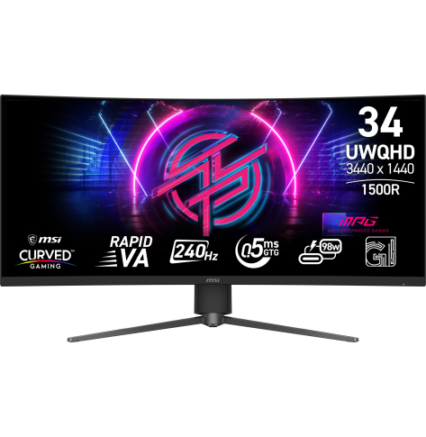 MSI MPG 346CQRF X24 34 UWQHD Rapid VA 240Hz Curved