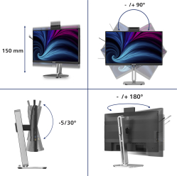 Monitor Philips 24B2N4200 23.8 Full HD IPS 120Hz USB-C Dock