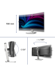 Monitor Philips 34B2U5900C 34 UltraWide Curved VA USB-C RJ45