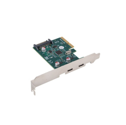 LANBERG Karta sieciowa PCI EXPRESS X1 -> 2X USB-C 3.2 GEN 2X1 led low profile