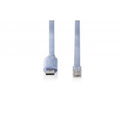 Digitus Kabel adapter do konsoli USB-A 2.0 męski do RJ45 | Chipset FTDI (FT232RNL) | jasnoniebieski | 1.8m