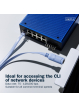 Digitus Kabel adapter do konsoli USB-A 2.0 męski do RJ45 | Chipset FTDI (FT232RNL) | jasnoniebieski | 1.8m