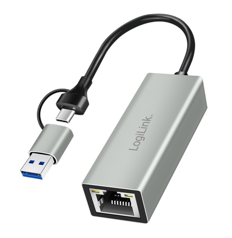 LogiLink Adapter USB-C do Gigabit Ethernet + USB 