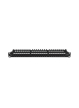 LANBERG Patch panel 24 porty 1U 19 cali kat.6 UTP z organizerem kablowym, czarny