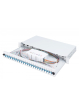 Digitus Przełącznica światłowodowa/panel krosowy z wyposażeniem 19 cali 1U, 24x LC duplex, OS2, zawiera pigtaile, adaptery, tacki, wysuwany, Szara