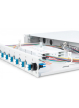 Digitus Przełącznica światłowodowa/panel krosowy z wyposażeniem 19 cali 1U, 12x LC duplex, OS2, zawiera pigtaile, adaptery, tacki, wysuwany, Szary