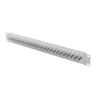 LANBERG Patch panel 24 porty 19 cali gniazdo Typ F beczka szary 