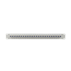 LANBERG Patch panel 24 porty 19 cali gniazdo Typ F beczka szary 