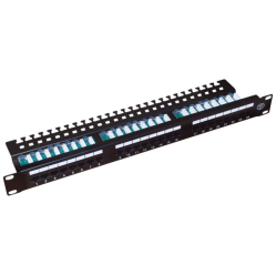 Alantec Patch panel UTP kat.5e 24 porty LSA z półką 1U