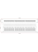 Alantec Patch panel UTP kat.5e 24 porty LSA z półką 1U