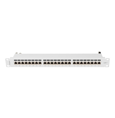 LANBERG Patchpanel 24 port 1U KAT7 EK. PPS7-1024-S Szary 