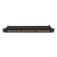 LANBERG Patchpanel 24 port 1U KAT7 EK. PPS7-1024-B Czarny 