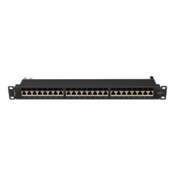 LANBERG Patchpanel 24 port 1U KAT7 EK. PPS7-1024-B Czarny 
