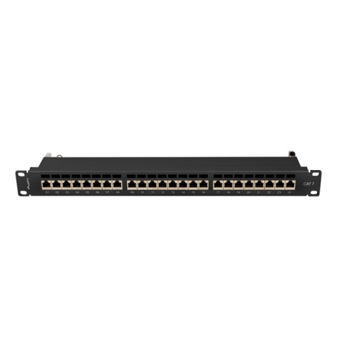 LANBERG Patchpanel 24 port 1U KAT7 EK. PPS7-1024-B Czarny