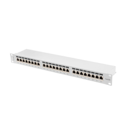 LANBERG Patchpanel 24 port 1U KAT6A EK. PPSA-1024-S Szary
