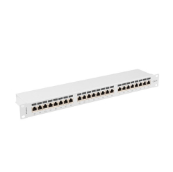 LANBERG Patchpanel 24 port 1U KAT6A EK. PPSA-1024-S Szary