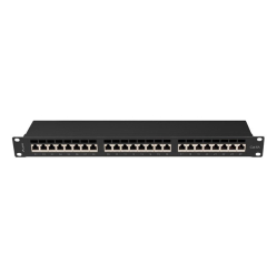 LANBERG Patchpanel 24 port 1U KAT6A EK. PPSA-1024-B Czarny