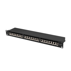 LANBERG Patchpanel 24 port 1U KAT6A EK. PPSA-1024-B Czarny