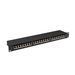 LANBERG Patchpanel 24 port 1U KAT6A EK. PPSA-1024-B Czarny