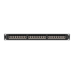 LANBERG Patchpanel 24 port 1U KAT6A EK. PPSA-1024-B Czarny