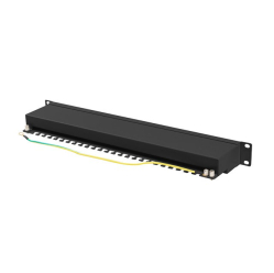 LANBERG Patchpanel 24 port 1U KAT6A EK. PPSA-1024-B Czarny