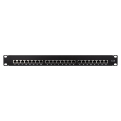 LogiLink Patchpanel CAT6 19' 24- porty, STP czarny 