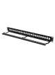 LANBERG Patch panel pusty 24 porty 1U 19 cali czarny do modułów keystone 