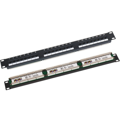 Q-LANTEC Patchpanel UTP kat.6 19 cali 1U 24xRJ45 LSA