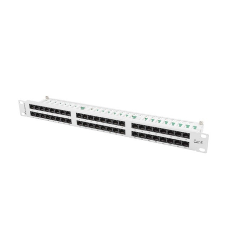 LANBERG Patch Panel 48 Port 1U Kat.6 szary