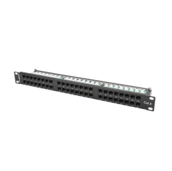 LANBERG Patch Panel 48 Port 1U Kat.6 czarny 
