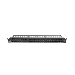 LANBERG Patch Panel 48 Port 1U Kat.6 czarny 