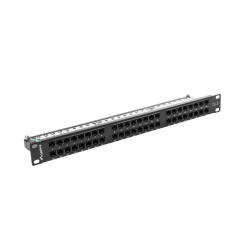 LANBERG Patch Panel 48 Port 1U Kat.6 czarny 