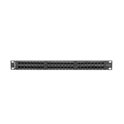 LANBERG Patch Panel 48 Port 1U Kat.6 czarny 