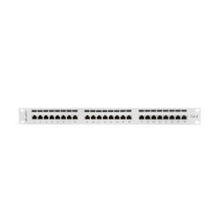 LANBERG Patch Panel 24 Port 1U Kat.6 szary ekranowany 