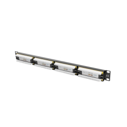 LANBERG Patch Panel 24 Port 1U Kat.6 czarny 