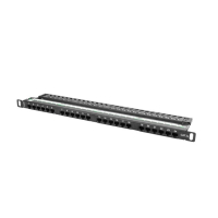 LANBERG Patch Panel 24 Port 0.5U Kat.5E czarny 