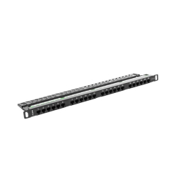LANBERG Patch Panel 24 Port 0.5U Kat.5E czarny 