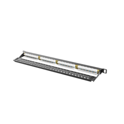 LANBERG Patch Panel 24 Port 0.5U Kat.5E czarny 