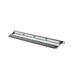 LANBERG Patch Panel 24 Port 0.5U Kat.5E czarny 